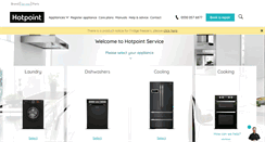 Desktop Screenshot of hotpointservice.co.uk