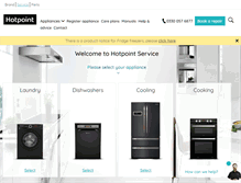 Tablet Screenshot of hotpointservice.co.uk